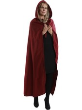 Womens Red Riding Hood Hooded Cape Costume Accessory