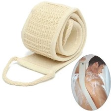 US Exfoliating Bath Scrubber Shower Back Strap Loofah Spa Body Skin Brush Sponge