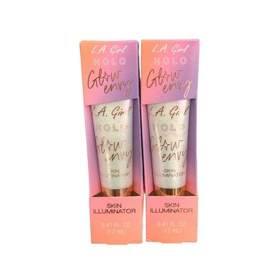 L.A. Girl Glow Envy Liquid Skin Illuminator- Holo Glow & Rosy Glow (1 of each)