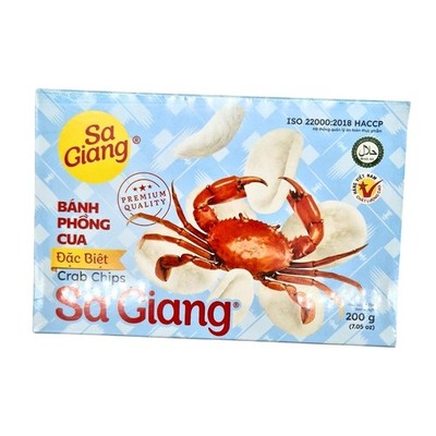 Giant Crab Flavored Shrimp Chips 7.05 Ounce (Pack of 1) 