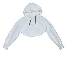 Lululemon New Ambition Cropped Hoodie Athletica Hood Pullover Sleeve Top S / M