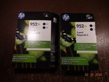 hp ink 952xl black genuine lot