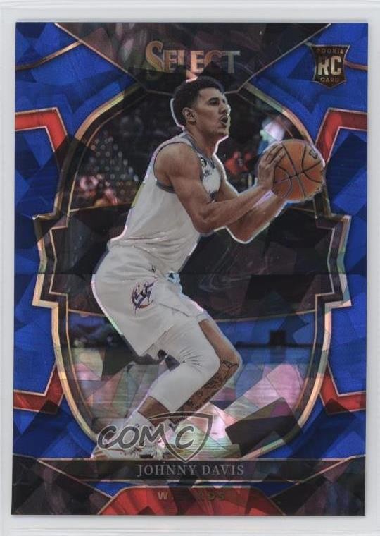 2022-23 Panini Select Concourse Blue Cracked Ice Prizm Johnny Davis #100 00gy