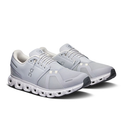 Men's Cloud 6 Running Shoes, Lightweight Cushioned, Glacier | White, Size US