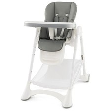 Folding Baby High Chair Adjustable Convertible High Chair W/ Cushion