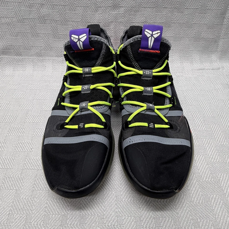 Nike Kobe A.D. Exodus Zapatos Para Hombres Talla 11 Negro Gris Voltio Baloncesto AV3555-005 Foto 2 de 4