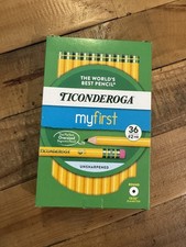 36 Pack Ticonderoga My First Oversized Pencils Eraser Unsharpened 2 HB Soft