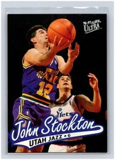 1996-97 Fleer Ultra John Stockton #115 Utah Jazz NBA Basketball HOF Trading Card