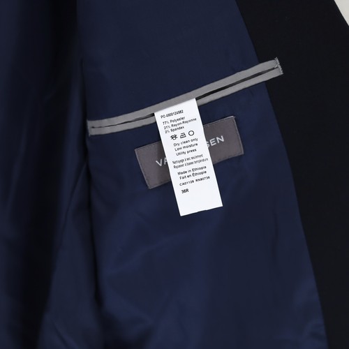 Van Heusen Men's Dark Navy Classic-Fit Formal Single Breast Suit Blazer Size 36R - Picture 8 of 10