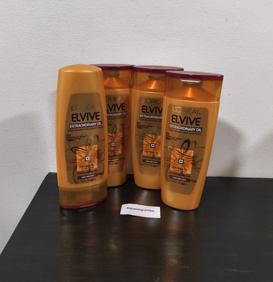 Loreal Elvive Extraordinary flower oil, SUNFLOWER Oil Shampoo & cond 12.6 oz x4