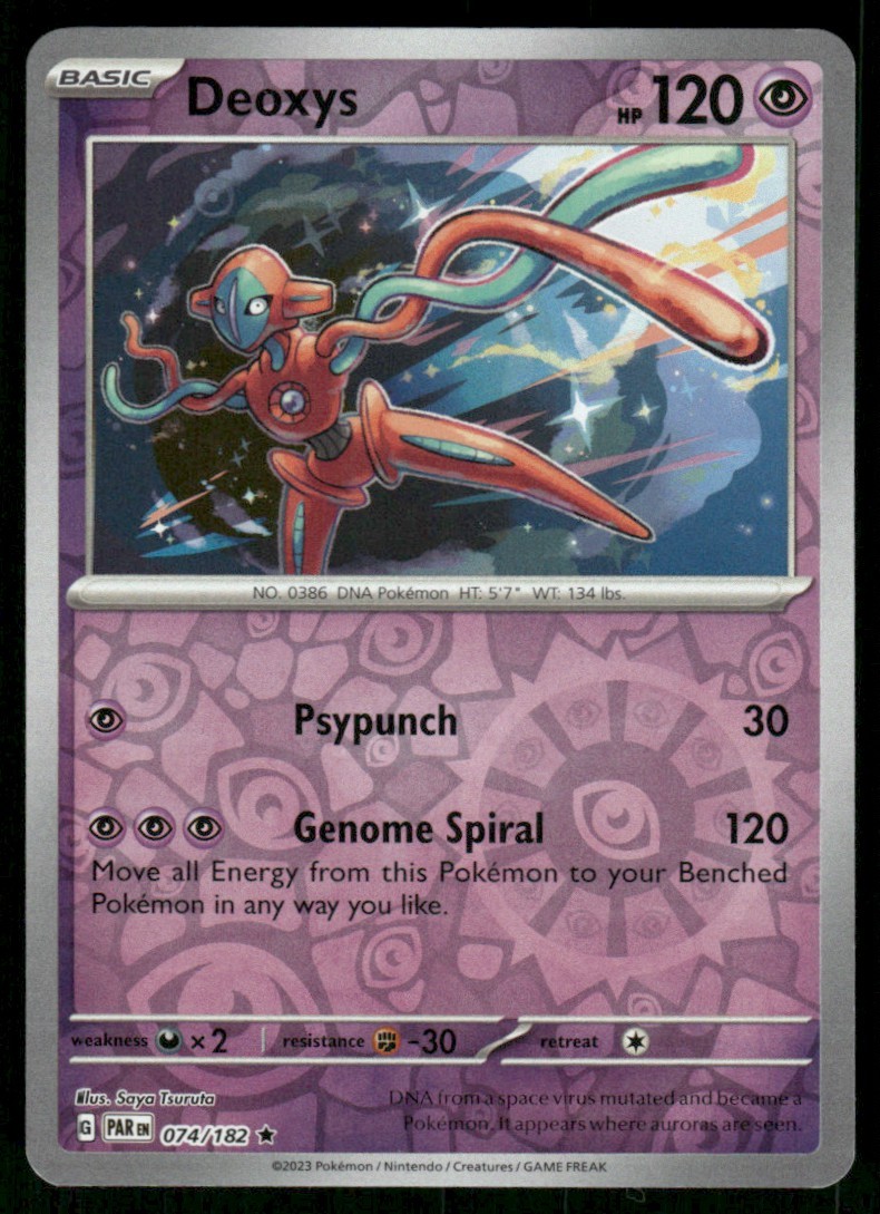 2023 Scarlet & Violet Series - Paradox Rift Deoxys Rare #74