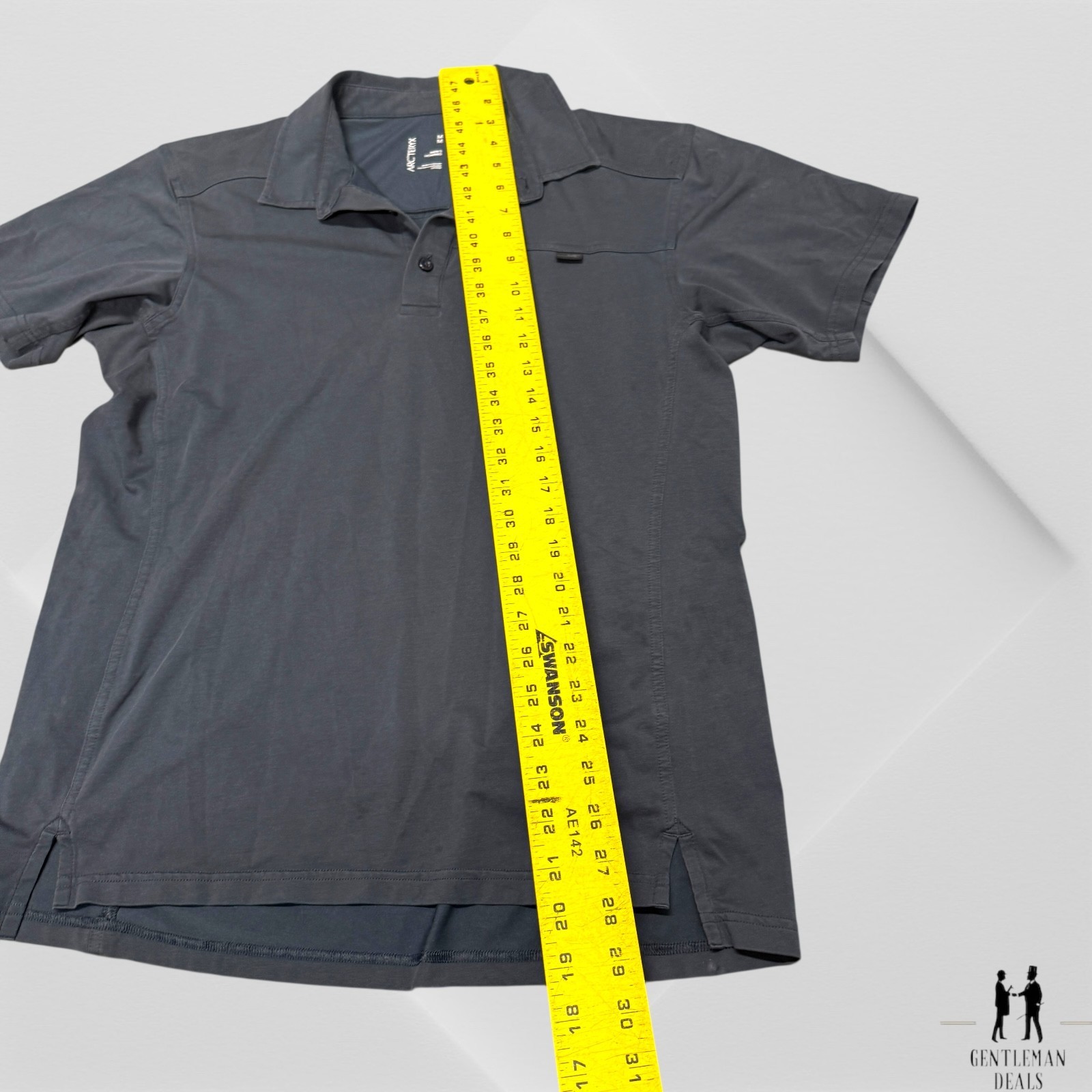 Arc'teryx Men's Captive SS Polo Shirt Blue Stretch Short Sleeve Gorpcore M 20x29 thumbnail 9