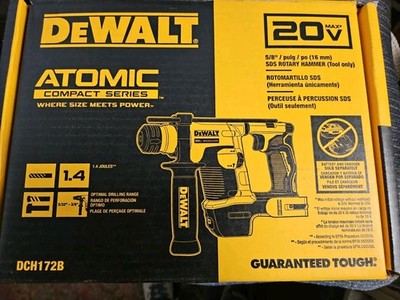 New Dewalt DCH172B 20 Volt Max Atomic Brushless 5/8  SDS Rotary Hammer (NIB)