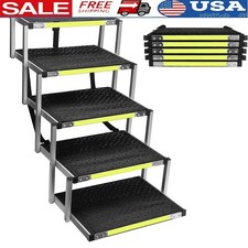 Pet Ramp Dogs Lightweight Portable Foldable No-Slip Aluminum Travel Accessory US