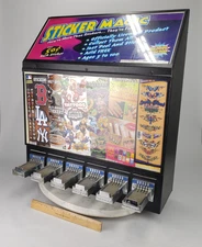 6 Spot Sticker Vending Machine Pokemon Tattoo Sports Magic Trading Card Vintage