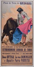 AFFICHE   Poster Espagne Granada Corrida