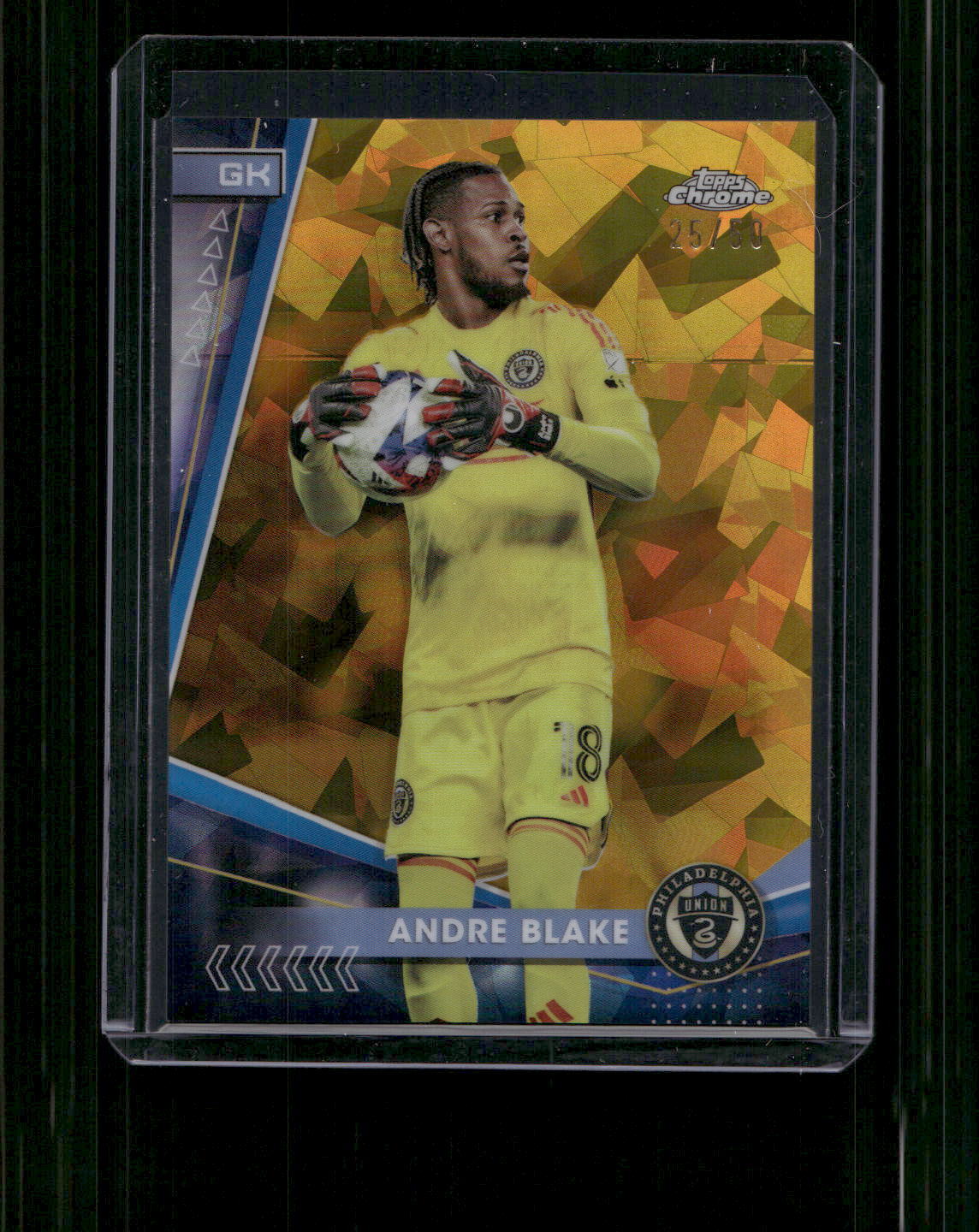 2024 Topps Chrome Sapphire MLS Andre Blake Gold Parallel #85/50