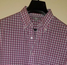  Uniqlo Multi-Color Plaid Button-Front B/D Collar L/S Casual Dress Shirt Sz. L