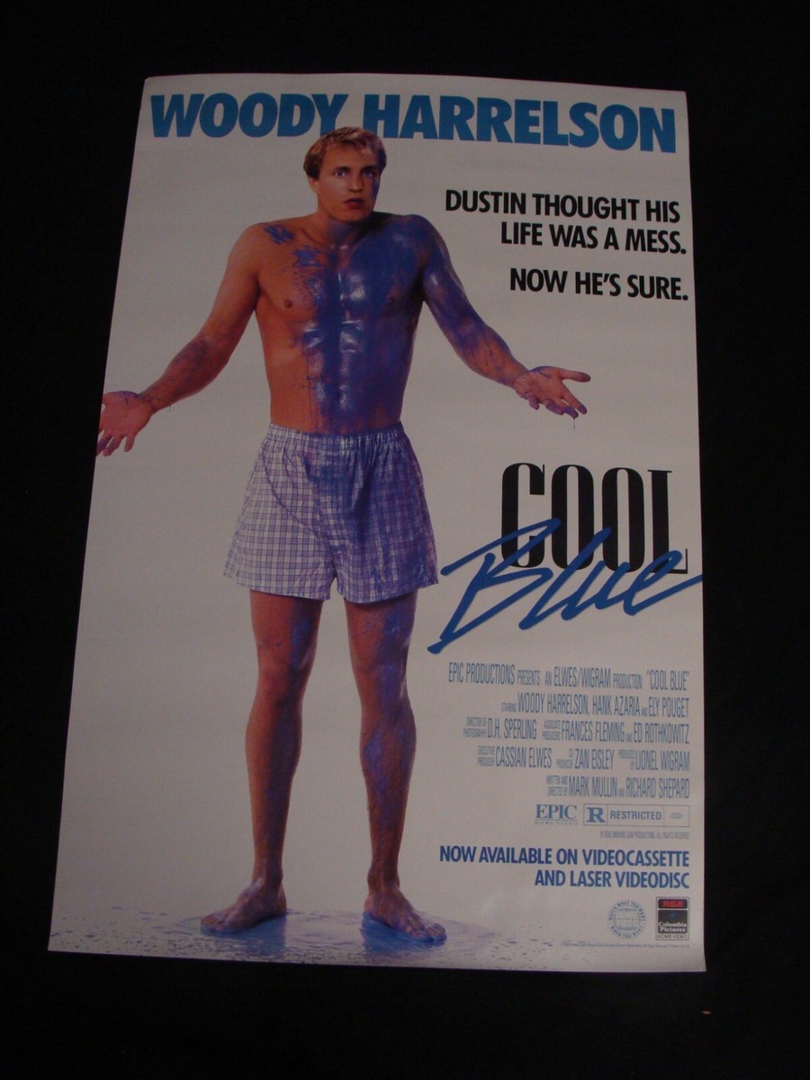 COOL BLUE movie poster WOODY HARRELSON HANK AZARIA original video
