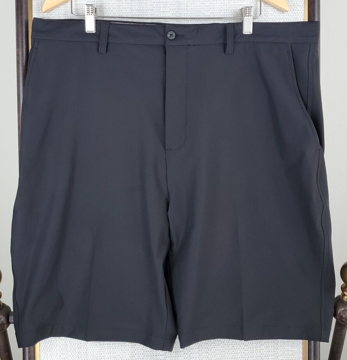 メンズウェア NO GOLF Chino Short Pants - Black WESTACE Mens Chino Shorts Casual Cargo Combat 100% Cotton