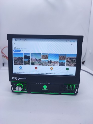 Autoradio Android 12 7" CarPlay/Auto Wi-Fi GPS RAM 1GB Quad-Core USB SD camera - Foto 3 di 14