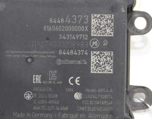 2019 - 2024 CADILLAC XT4 CRUISE CONTROL DISTANCE SENSOR RADAR MODULE OEM - Picture 6 of 6