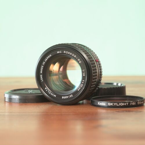 [Presque comme neuf] OBJECTIF MINOLTA MC ROKKOR-PG 50 mm f1,4 MC SR MOUNT MF PRIME #6 - Photo 1 sur 10