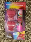 Trolls World Tour Strawberry Flavored Lip Balm & 2 Hair Clips-Poppy- by Townley