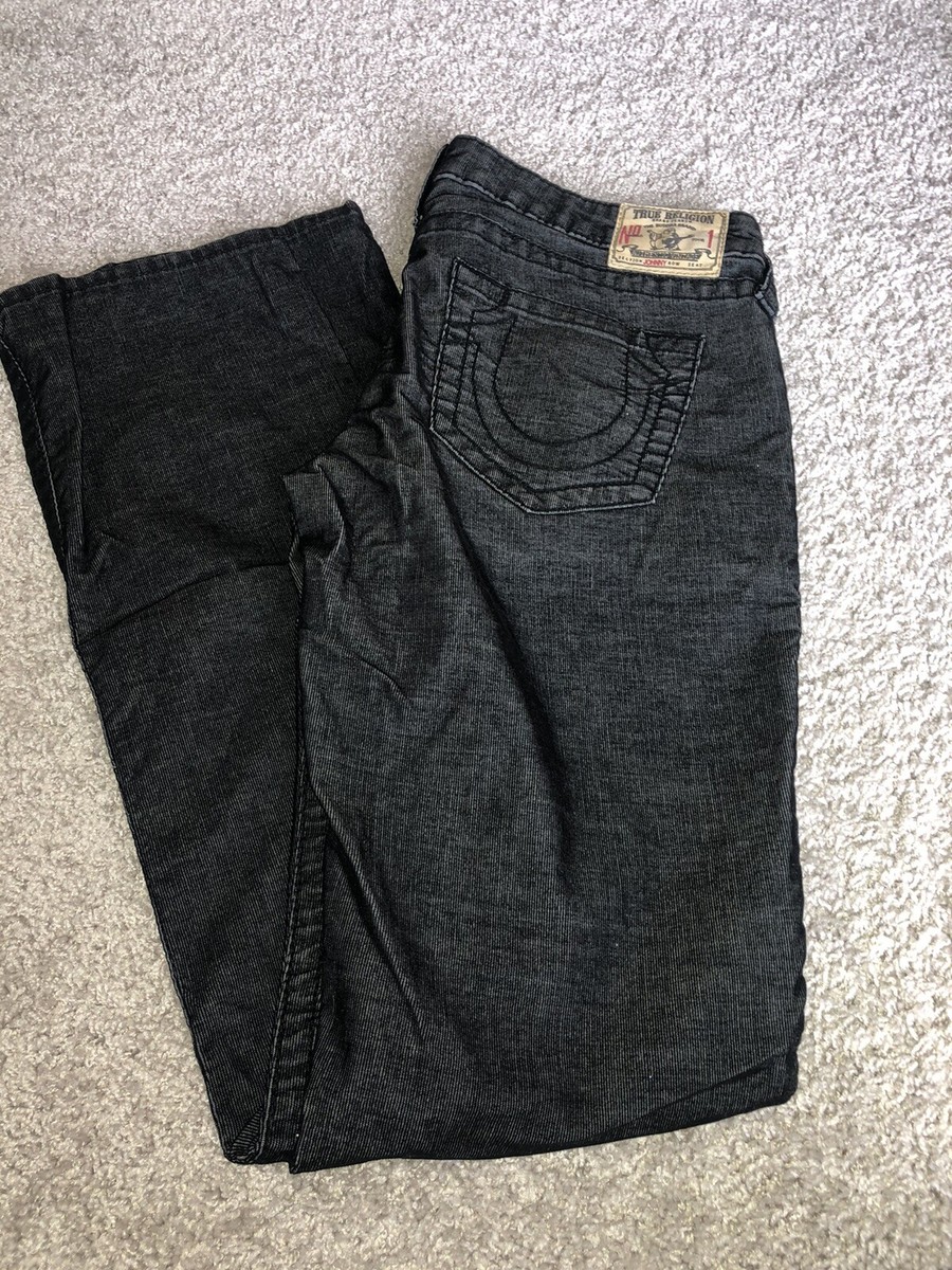TRUE RELIGION Women's 29 Jeans Johnny Authentic Vintage Black