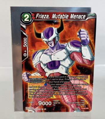 frieza card sleeves Dragon Ball Fusion world Set 1 Frieza Manga Style Leader card (Frieza Black Variant) DavidsonTCG