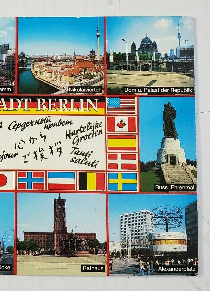 WELTSTADT BERLIN (Landmarks) Germany Used Post Card/Posted 8/22