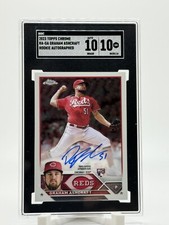 2023 Topps Chrome RA-GA Graham Ashcraft Auto Rookie SGC 10/10 Reds