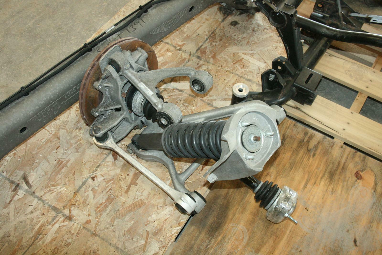 09 Aston Martin Vantage V8 Complete Rear Suspension Leftt Side LHD 4.7L