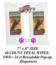 ProDental 48 ct PET DENTAL WIPES DOG CAT Clean TEETH SAME AS TOP PERFORMANCE