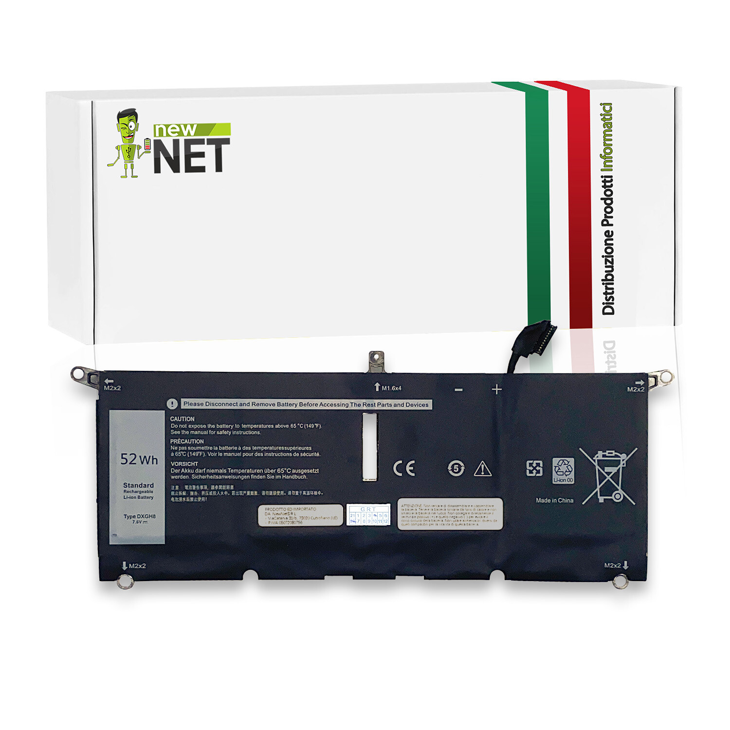 Batteria Nuova per DELL XPS 13 9370/9380 - Risolvi i Problemi di Carica