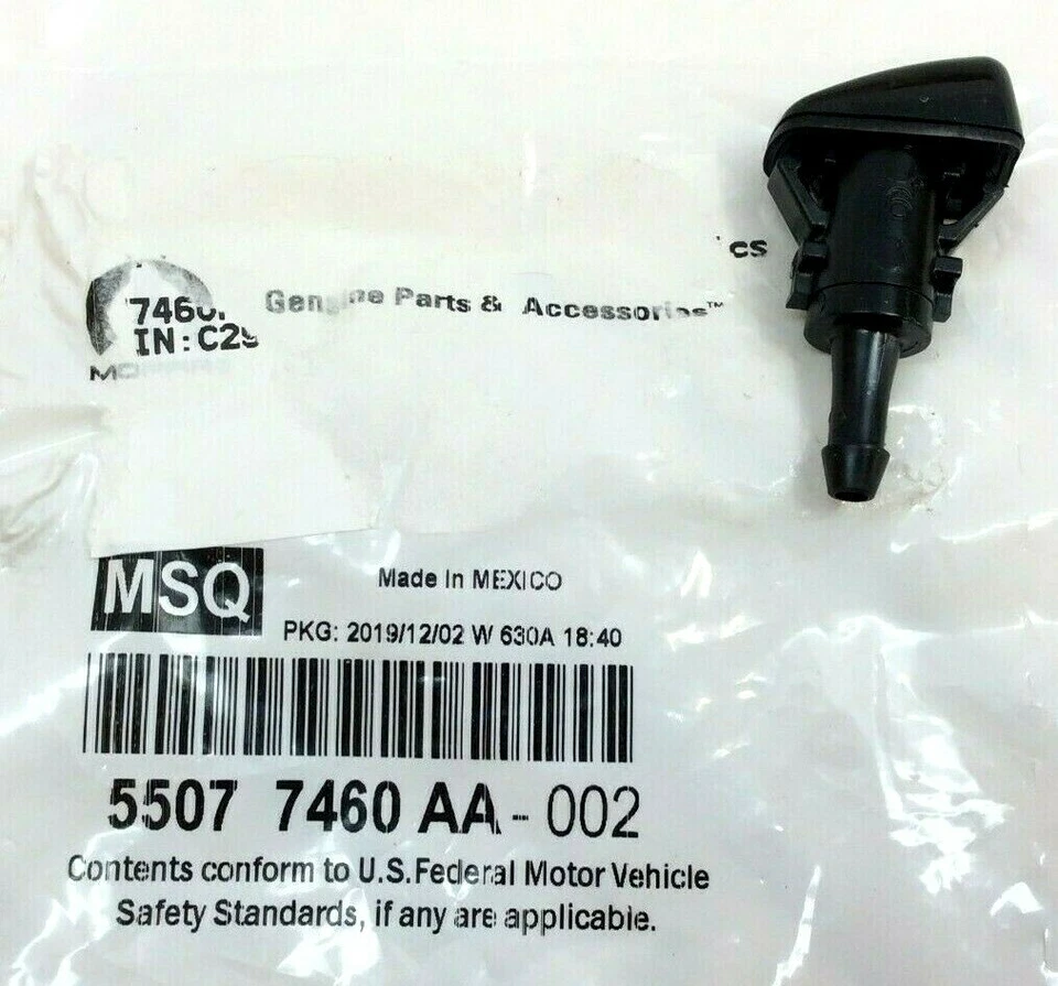 04-09 Dodge Durango 07-09 Chrysler Aspen Windshield Washer Spray Jet Nozzle OEM - Image 2 of 4