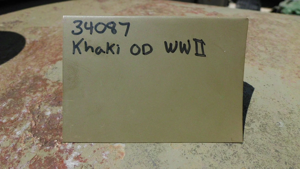 Военная краска-спрей времен Второй мировой войны 34087 оливковый серо-коричневый плоский MB GPW WC Dodge  - Изображение 2 из 3