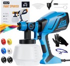 750W Paint Sprayer High Power Electric Spray Paint Gun 6 Nozzles for Furniture