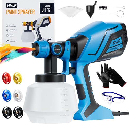 Paint Sprayer Electric Spray Gun with 5 Nozzles for Furniture Cabinets WallsDoor - Picture 2 of 7