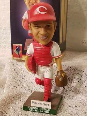 Johnny Bench Bobblehead Cincinnati Reds Hall Of Fame 3rd In