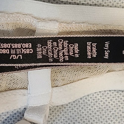 Victorias Secret Grand Beige Dentelle Très Sexy Légèrement Doublé Fil Bralette - Photo 6 sur 6