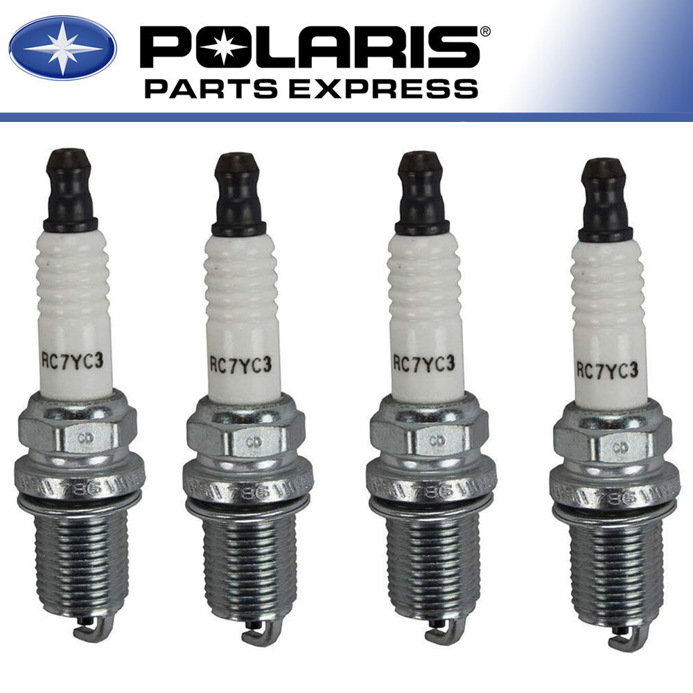NEW 4 PACK POLARIS RANGER RZR SPORTSMAN 700 800 SPARK PLUG RC7YC3 OEM 3021671 X4