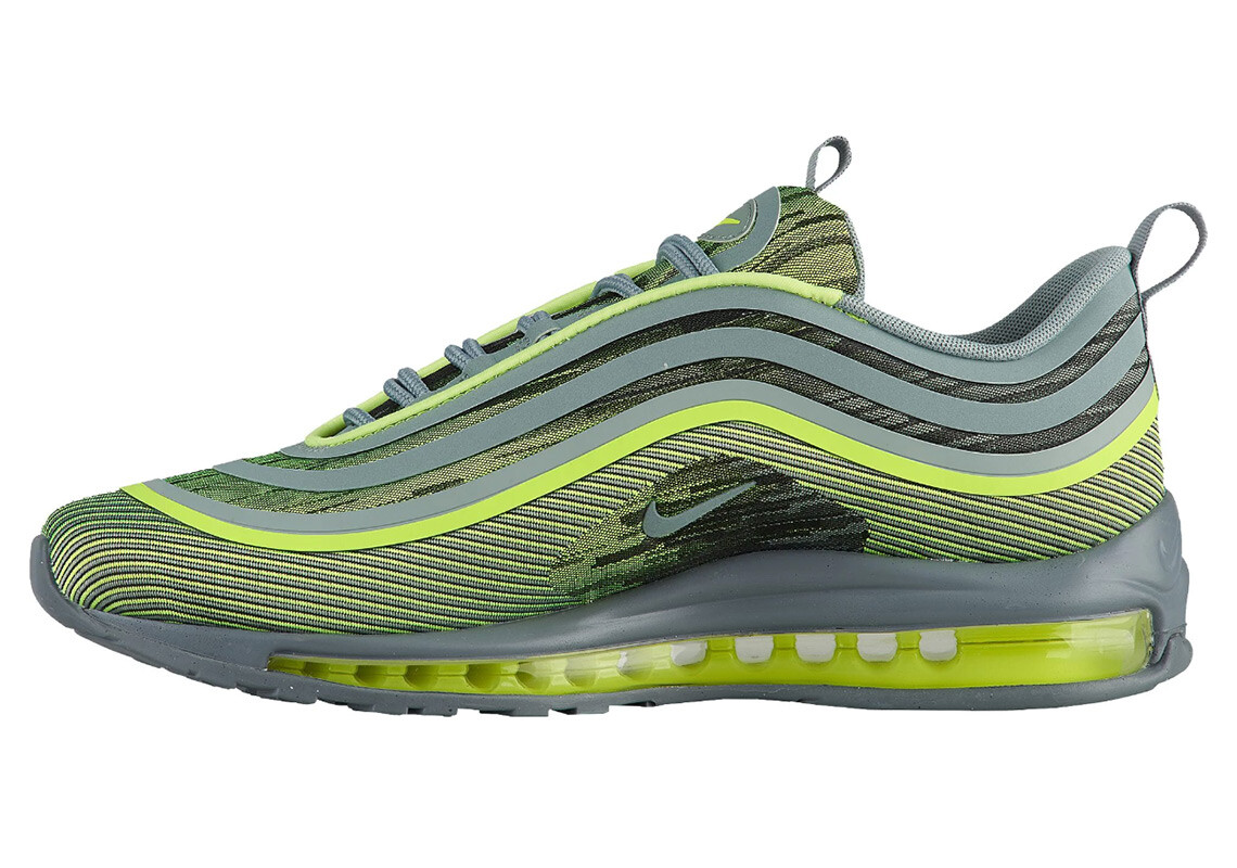 grey and green air max 97