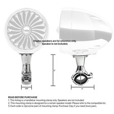 Set of Two 7/8 - 1 Handlebar Speaker Mounting...