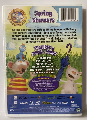 ☔️Toopy And Binoo Vroom Vroom Zoom: Spring Showers (New Sealed DVD See Photos!) - Bild 2 von 6