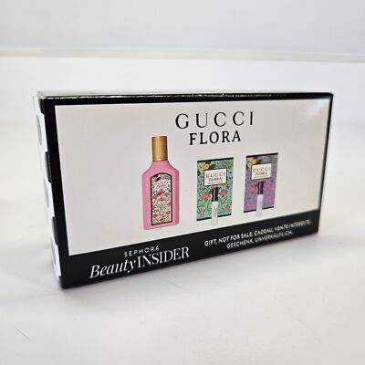 NEW Gucci Flora Minis Sampler Sephora Insider Set Jasmine Gardenia