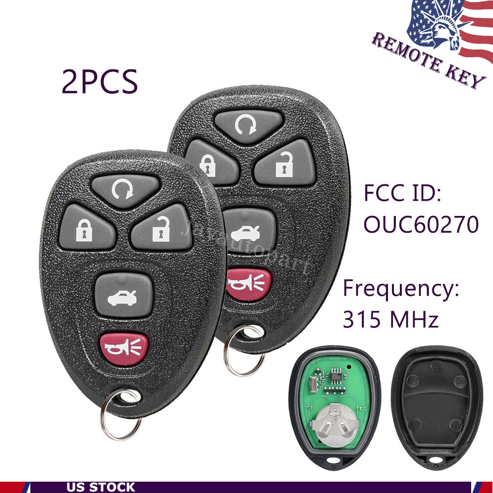2 For 2006 2007 2008 2009 2010 2011 Buick Lucerne Remote Car Key Fob 5B