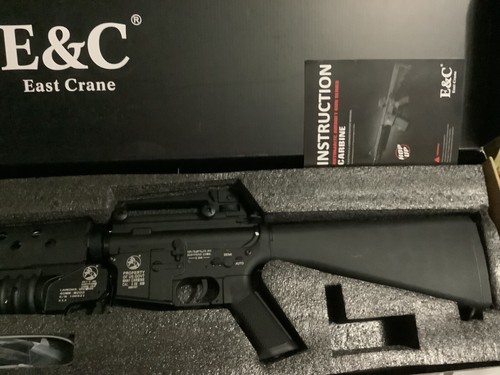 E&C M16a3 with M203 Colt Horse Marking Airsoft AEG Brand New in Box - Picture 5 of 6