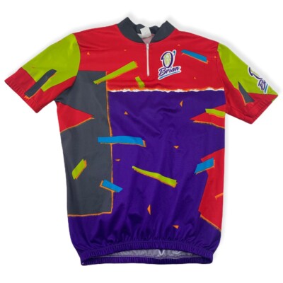 Maillot Cycliste Vintage – Taille S-M – Multicolore – Polyester – IY6