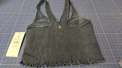 Spiritual Gangster Amor Crop Tank Top Blau Grösse: M/L